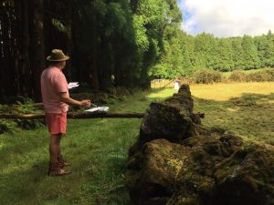 A quiet spot to paint in the Azores Islands